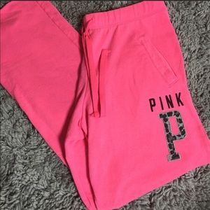 Pink Victoria’s Secret sweatpants
